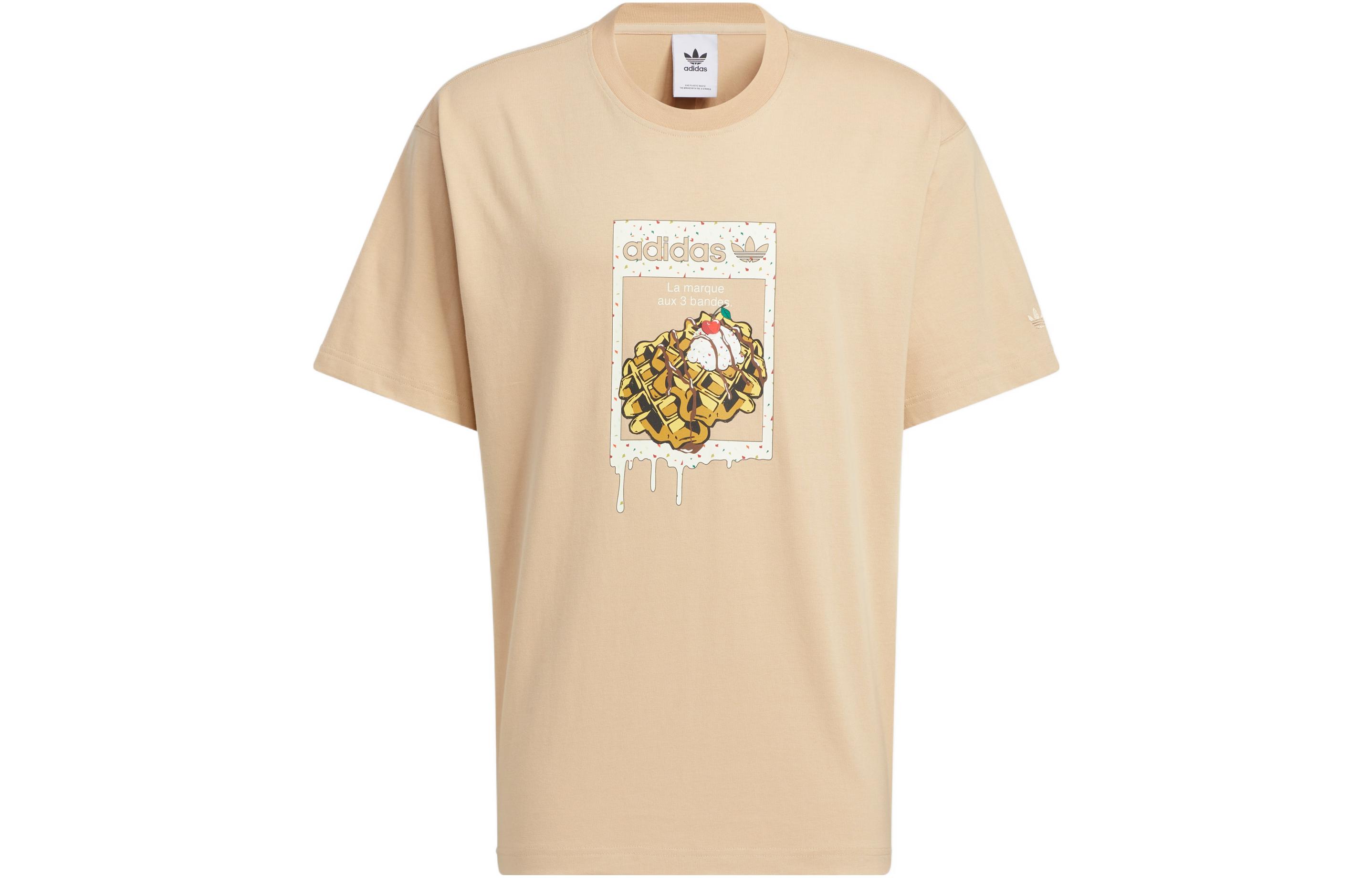 Adidas Originals T Shirt Unisex Beige HZ5352 M