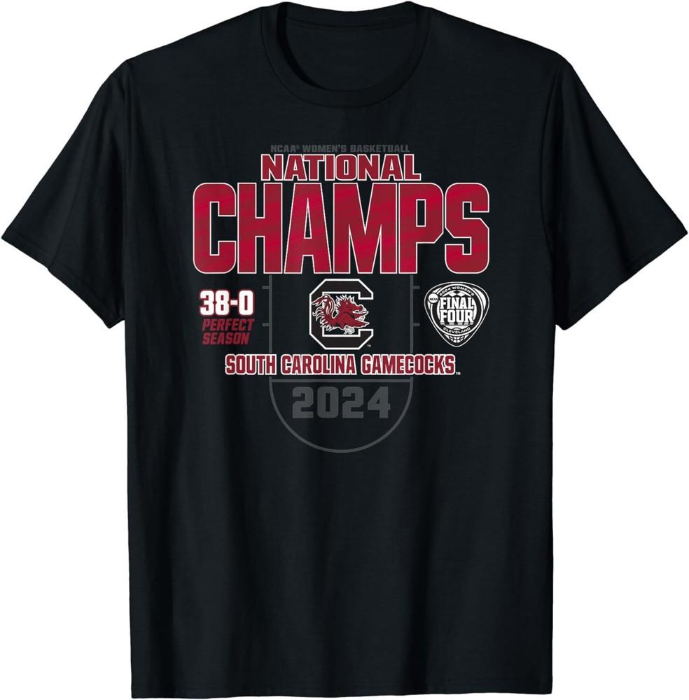 South Carolina Gamecocks National Champs 2024 Perfect Season T-Shirt, S-5XL Unisex T-Shirt M