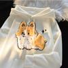 Ladies Fashion Casual Long Sleeve Round Neck Hoodie Pullover Top With  Pockets