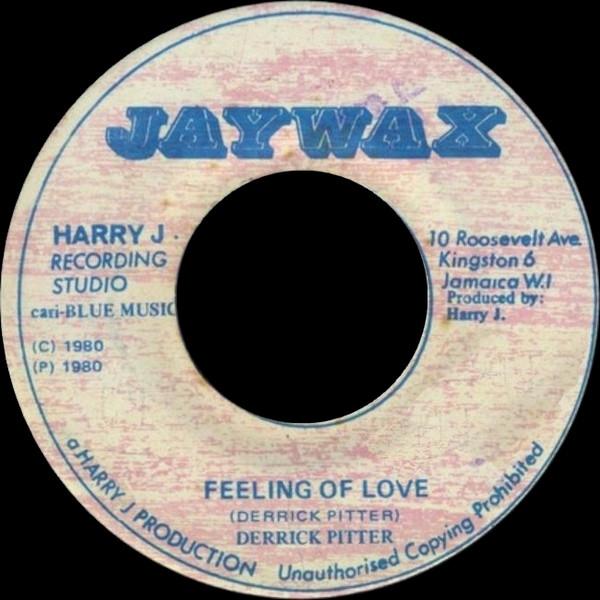 

7inch Record DERRICK PITTER The Feeling Of Love NONE Jaywax 1980 Jamaica Reggae Ska Dub Used