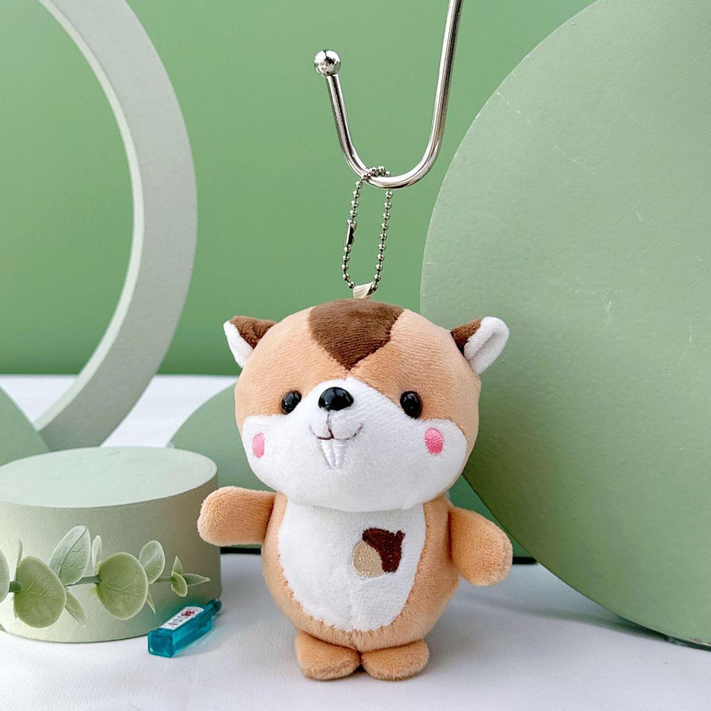 Breloc adorabil din pluș cu veveriță - Cadou perfect pentru festivalul copiilor sau ziua de naștere