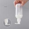 Portable 200-500ml Empty Pump Dispenser Cylinder Bottles for Liquid Soap Shampoo Lotion Durable Refillable Containers