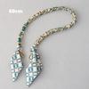 New Fashion Brand Woman Handbag Accessory Chains Detachable Floral Print Gold Silver Metal Silk Shoulder Strap Women DIY Chain Bag Handles