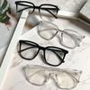 Anti-Blue Light Glasses For Women With Regular Eyeglass Frame Finished Retro Flat Light Frame