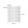 20pcs 3D Convex Stick on Gems Clear Resin Craft Stickers Self Adhesive Decorative Jewels for Notebook Journal Phone Card
