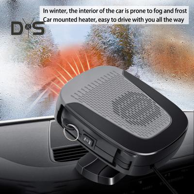 Compact 12V Car Heater Defroster Fast Defrosting Cooling Portable User-Friendly Vehicle Heater Auto Supply