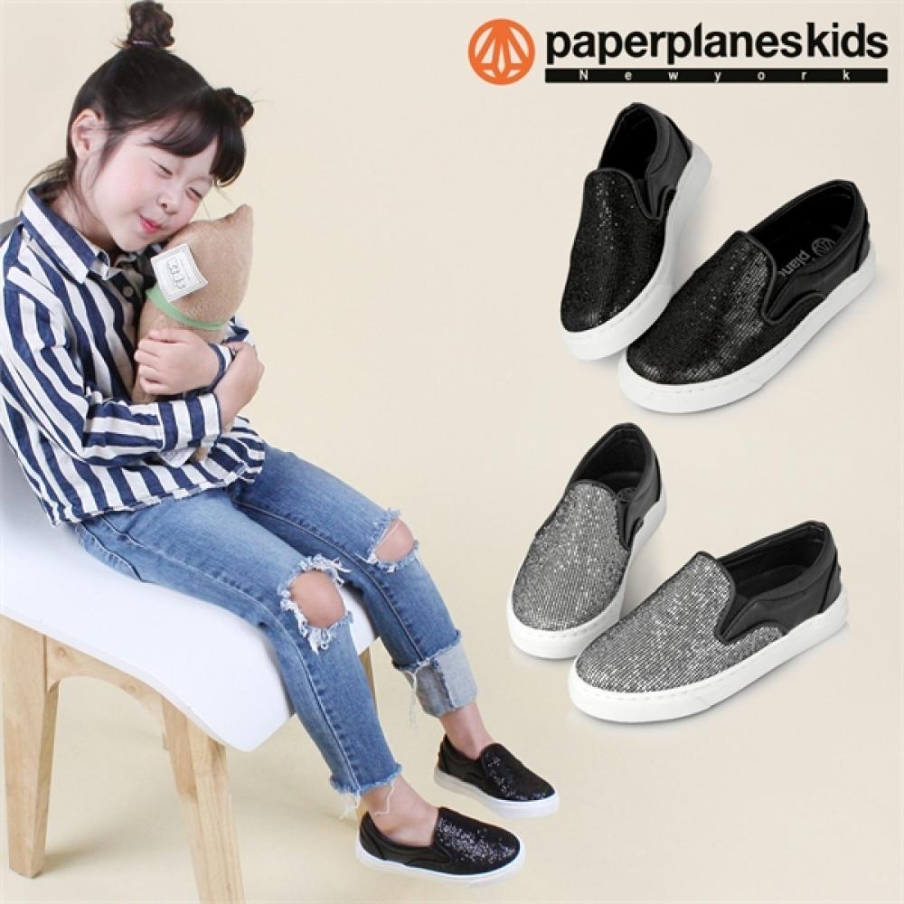 

Paperplane Kids Toddler Shoes Slip Ons Kids Sneakers blacks/150