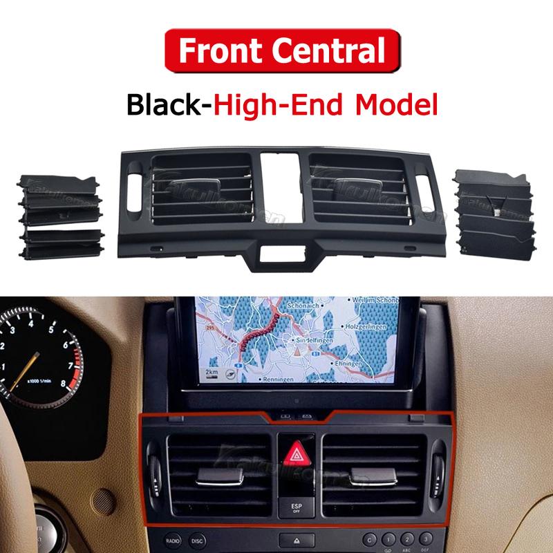 For Mercedes Benz W204 C Class C180 C200 220 230 260 C300 350 2007-2011 Car Console Air Conditioner AC Vent Grille Outlet Cover