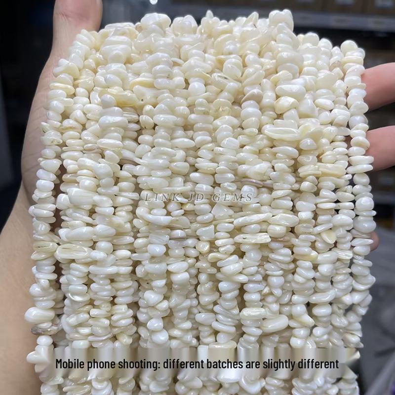 Jingde Jewelry 5-8mm Natural Freshwater White Shell Irregular Chip Beads for DIY Accessories