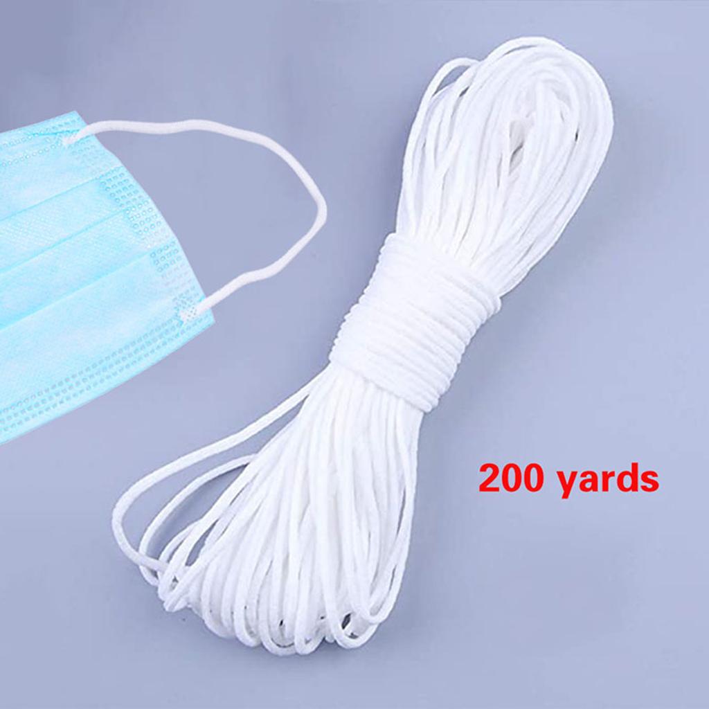 

200 ярдов противопылевая маска для лица и рта 3 мм круглая эластичная лента веревка аксессуары «сделай сам»