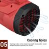 Red/Black 20000RPM 388VF Electric Cordless Blower Air Snow Blower Dust Collector Blowing Sweeper Garden Tools For 18V Battery 3800W