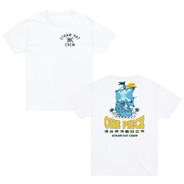 Anime One Piece Straw Hat Pirates Skull Tshirt Vintage Graffiti Print Unisex Unisex Casual Streetwear Short Sleeve Tee