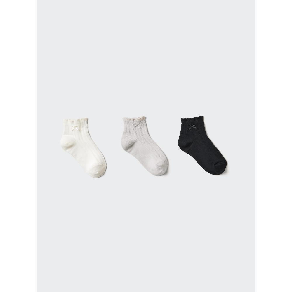 Uniqlo Japan Girls Short Socks  3 Pack 