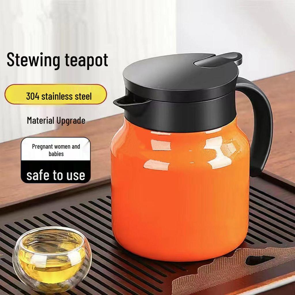 Smart Insulated Stewing Teapot with Temperature Display – Portable Double-Layer Tea Brewer