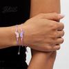 Durable Wax Cord Bracelet 2Pcs/Set Couple Adjustable Rope Butterflies Pendant