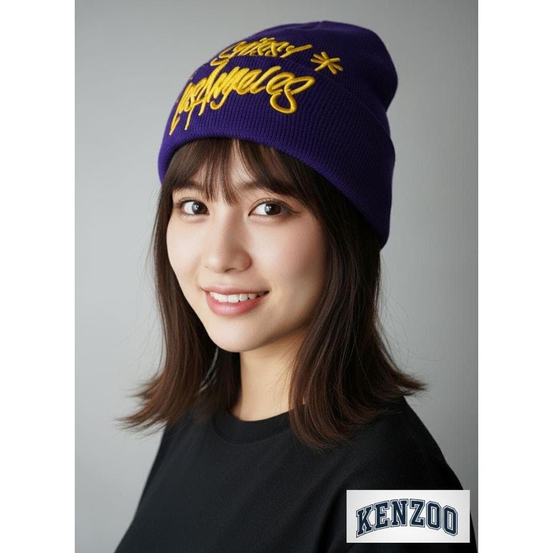 Used stussy Stussy Los Angeles logo knit hat beanie