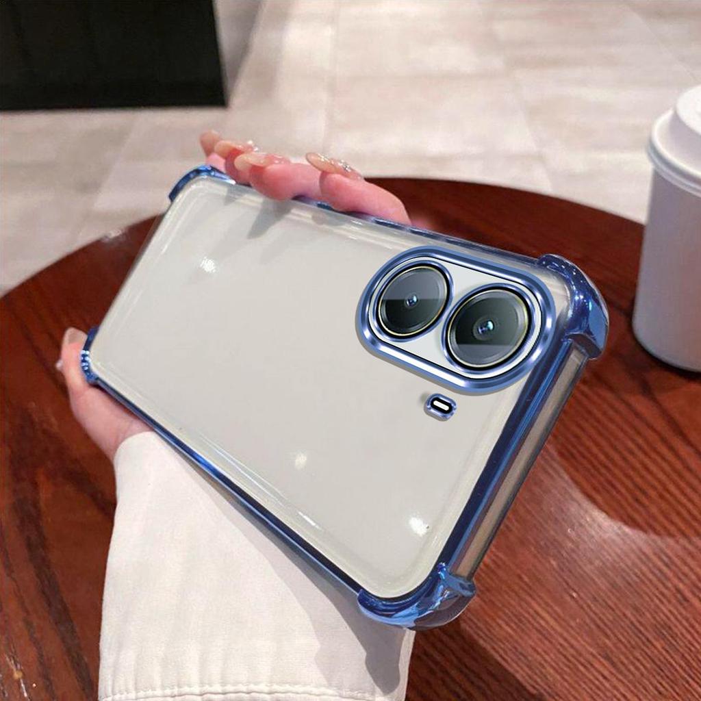 Case for Xiaomi POCO X7 Pro 5G,M7 4G Electroplated Color Border Clear Phone Casing Cover
