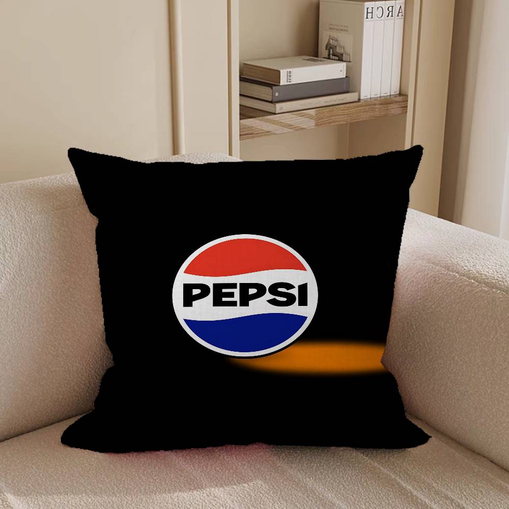 P-PepsiS Cartoon Drinks Pillow Case Removable Washable Cushion Cover – All-Season Soft Linen