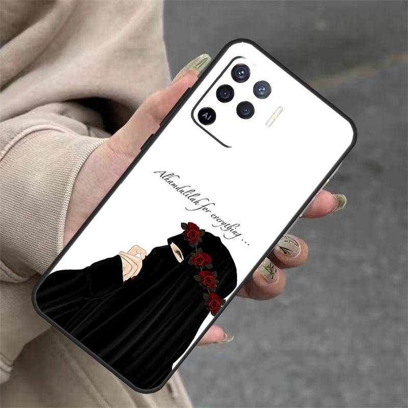 Islamic Muslim Hijabi Girls For OPPO A53S A57S A54 A74 A94 A17 A77 A58 A78 A98 A5 A9 A96 A76 A16 A52 A72 A79 A15 Case
