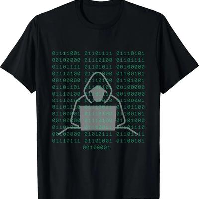 Binary Code Hacker Design for Kids Back To School T-Shirt