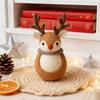 Felt Reindeer Figurine Handmade Elk Christmas Decoration Cute Small Wool Felt Crafts for Winter Holiday Tiered Tray Home Table Decor
