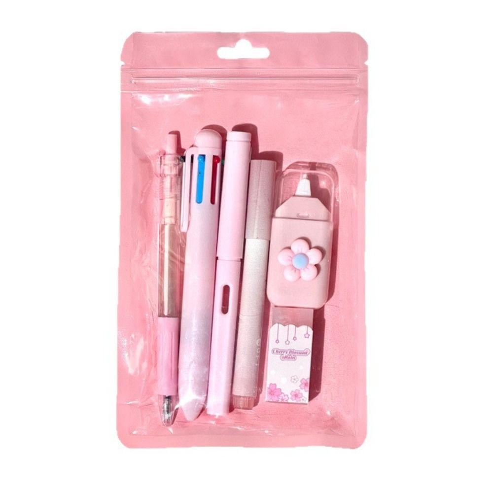 Multiple Color 6-color Ballpoint Pen 6-in-1 Correction Tape New Gel Pen Students