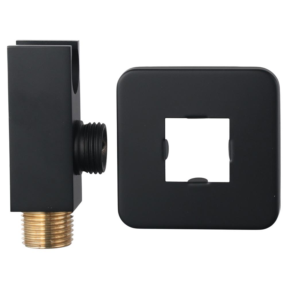 Square Wall Supply Elbow Solid Brass Flange Shower Hose Connector Shower Bracket  Fashion