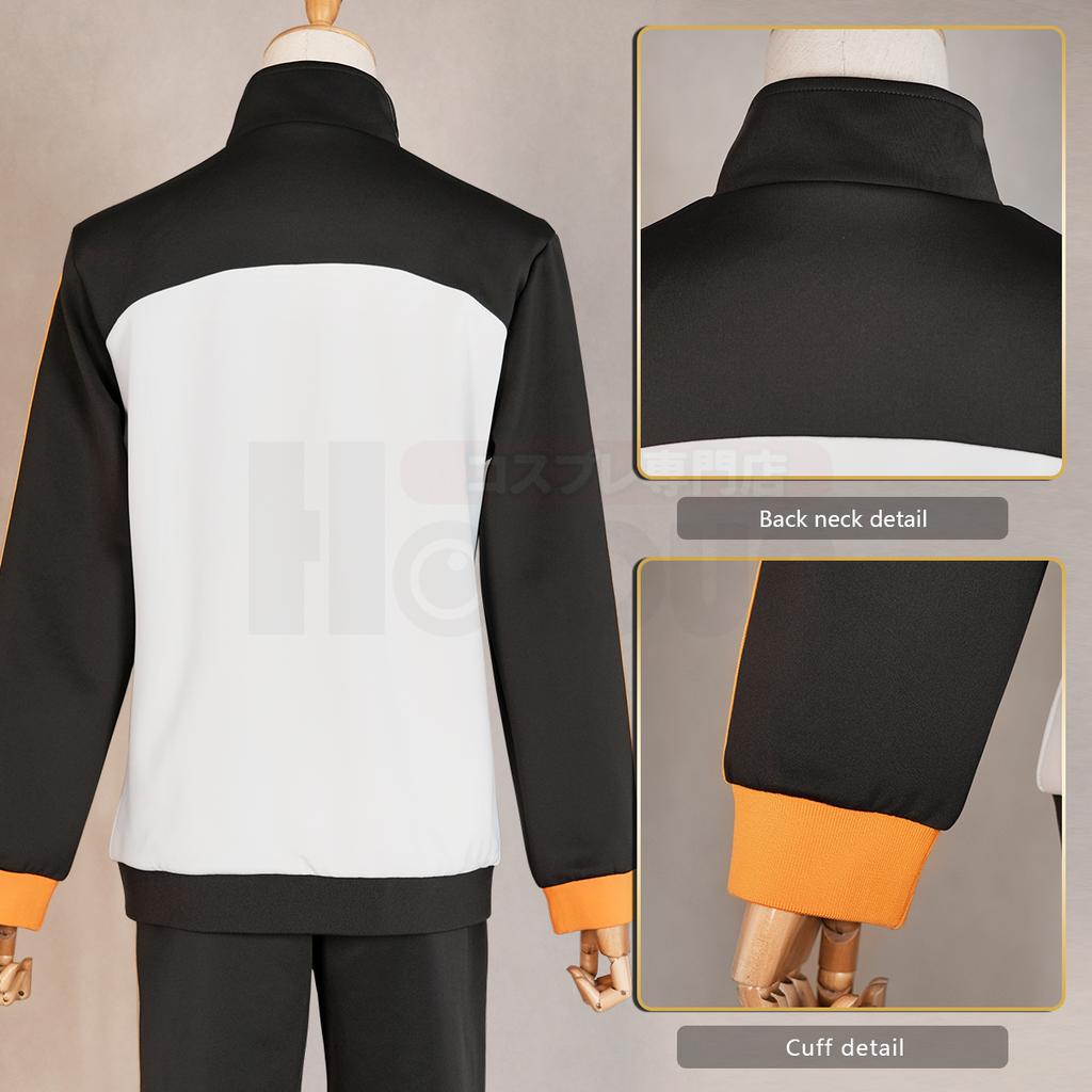 HOLOUN Zero Anime Natsuki Subaru Costume Cosplay Ricamo Tuta con Zip Intera Pantaloni Elasticizzati