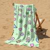 Lucky Charm Microfiber Beach Towel Quick Dry Sand Free Oversized Soft Absorbent Bath Towel for Swimming Pool Travel Gym