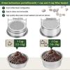 Siebträger 51 mm für DeLonghi Dedica EC680/EC685 Kaffeemaschine, Bodenloser Siebträger mit Siebkörben