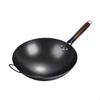 Non-Stick Wok Pan Traditional Cooking with Wooden Handle Kettle Pots Universal Gas Cookware