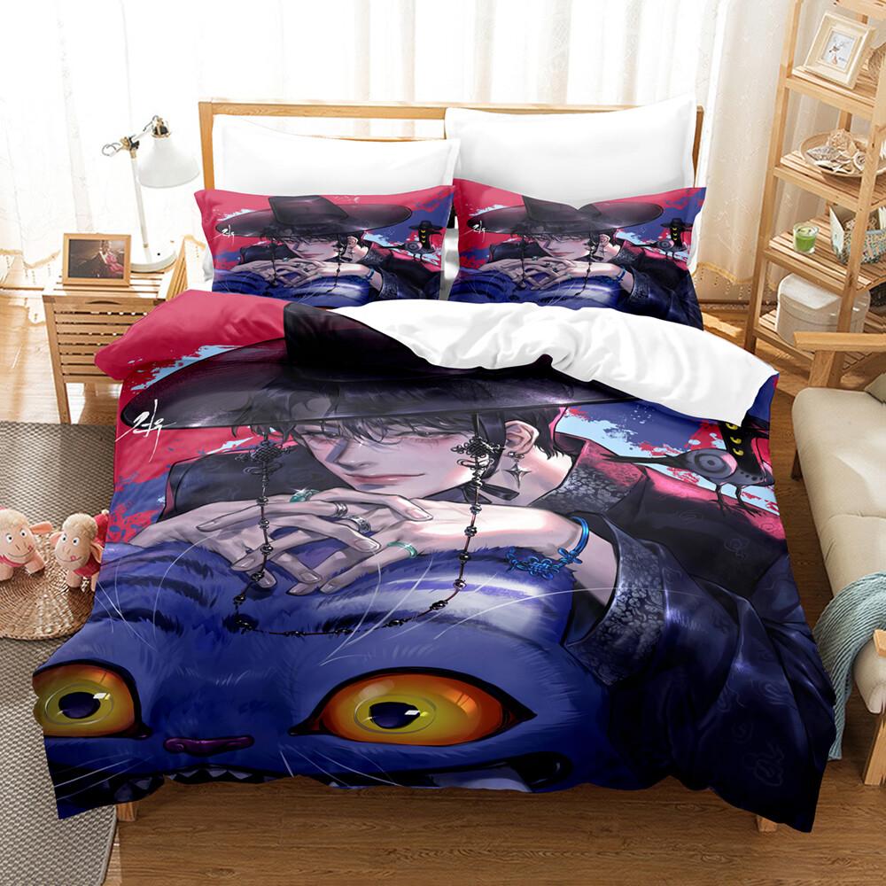 3pcs Kpop Demon Hunters Theme Duvet Cover Set EU Single Size Bedding Sets Quilt Cover Duvet Cover for Kids & Adults K Pop
