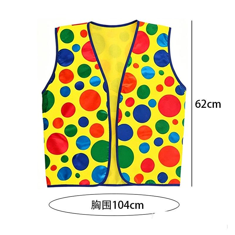 6 Stück/Set Bunte Clownperücke Halloween Cosplay Kostüm Party Bühne Verkleidung Outfit