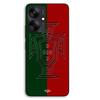 Phone Case - MANIACASE - Xiaomi Redmi 13C 5G - TPU Silicone - Green and Red Portugal Logo - Black