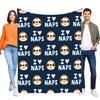 Soft Sloth Fleece Blanket Cozy Throw for Couch Bed, Ideal for Napping Lovers, Lightweight and Warm, Perfect Birthday Gift for Ki