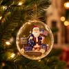 Reusable Holiday Wall Decor 250 Anniversary USA Sea Glass Christmas Ornament, 1776-2026 Patriotic Faux Crystal Texture Gift Tag Clear Keepsake,