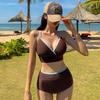 Women’s High Waist Retro Swimsuit - Tummy Control, Sexy Backless Design for Vacation
