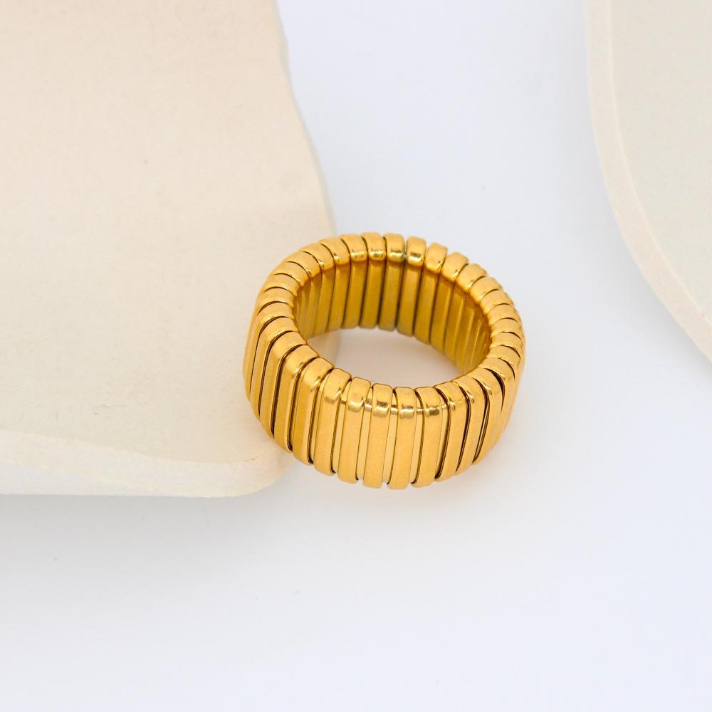 Unisex Titanium Steel Stylish Minimalist Ring Bracelet: Cool European and American Fashion