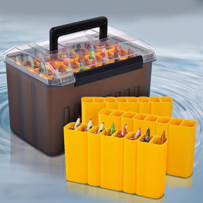 Přenosný dřevěný box na nástrahy na krevety Vodotěsný Organizér na rybářské nástrahy Nízká hmotnost Box na rybářské náčiní Snadno přenosný