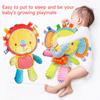 Baby Fill In Soft Plush Toy Cartoon Animal Elephant Monkey Plush Bell Rattles Toy Children Placation Toy Sleeping Companion Toys