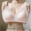 Červená Push-Up podprsenka ve velikosti Plus Size s nastavitelnou podporou proti prověšení pro štíhlejší vzhled