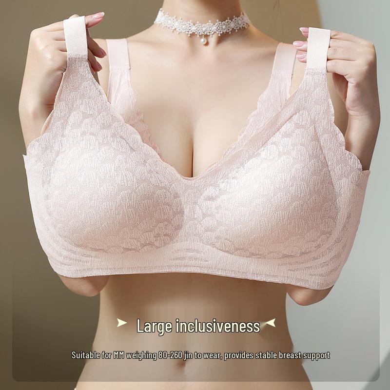 Červená Push-Up podprsenka ve velikosti Plus Size s nastavitelnou podporou proti prověšení pro štíhlejší vzhled