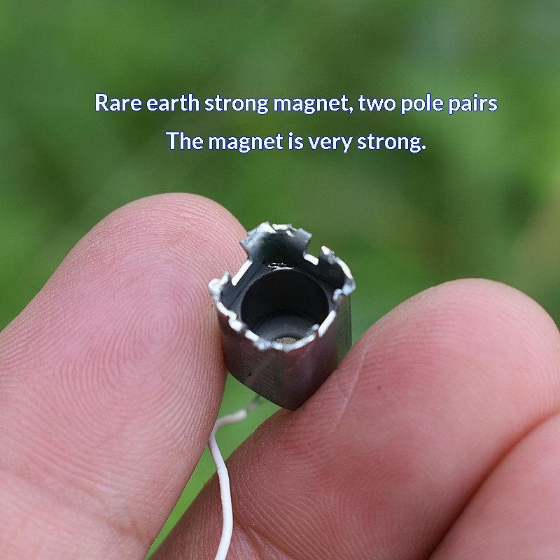 Electric Motor 6-pole Rotor Mini Micro 8mm Square DC 3V 5V 6V Durable Motor for Student Learning DIY Tools