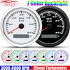 Ized Waterproof Auto Car 85MM Tachometer 7 Color LED 3000/4000/7000/8000 RPM Tachometer for Universal Boat Marine 12V 24V