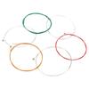 6Pcs Electric Guitar Strings Plated Steel Consistent Touch Full Bright Toning Colorful Strings