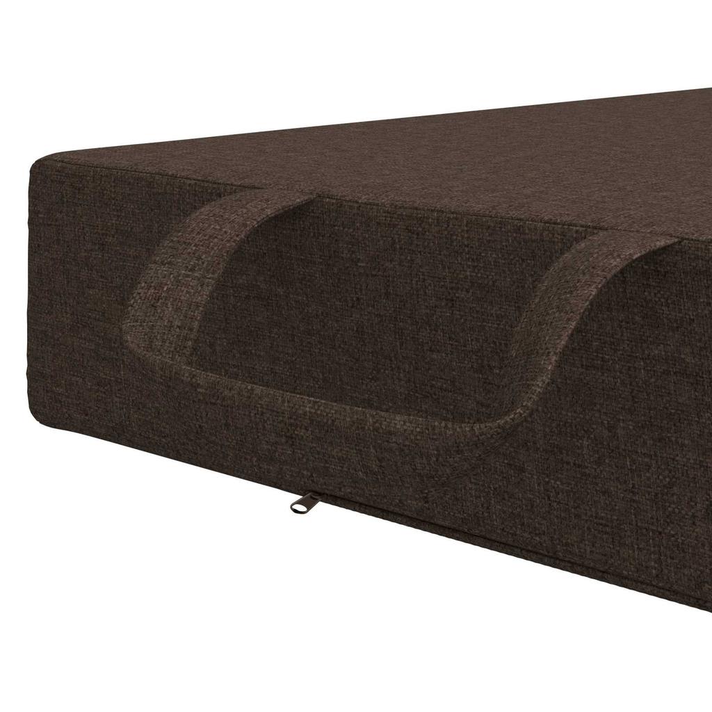 Folding Sofa Bed 75 x 63 x 45 cm Taupe