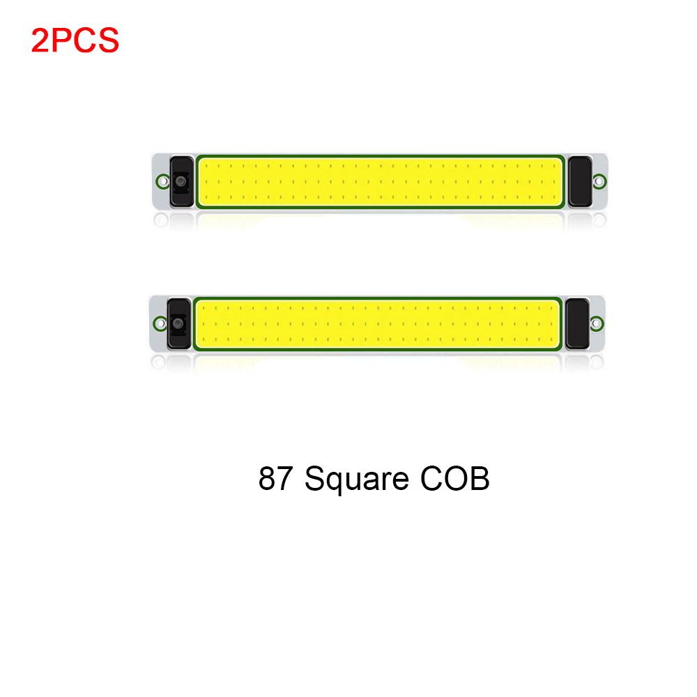 1/2PCS LED Car Interior Light 12V 24V Highlight COB Cabin Car Reading Night Strip Light with On Off Switch For Lorry Truck RV