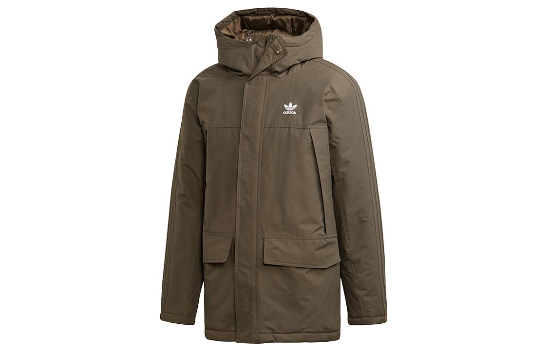 Adidas Originals Puffer Jackets Men s Branch Umber Hooded Moderate Other ED5835 XS