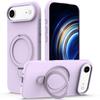 For iPhone Air Case Compatible with MagSafe Kickstand PC+Silicone Phone Cover