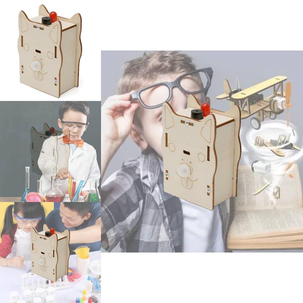 Wooden Stem Science Experiment Kit Human Body Detection Sensor Diy Educational Toy